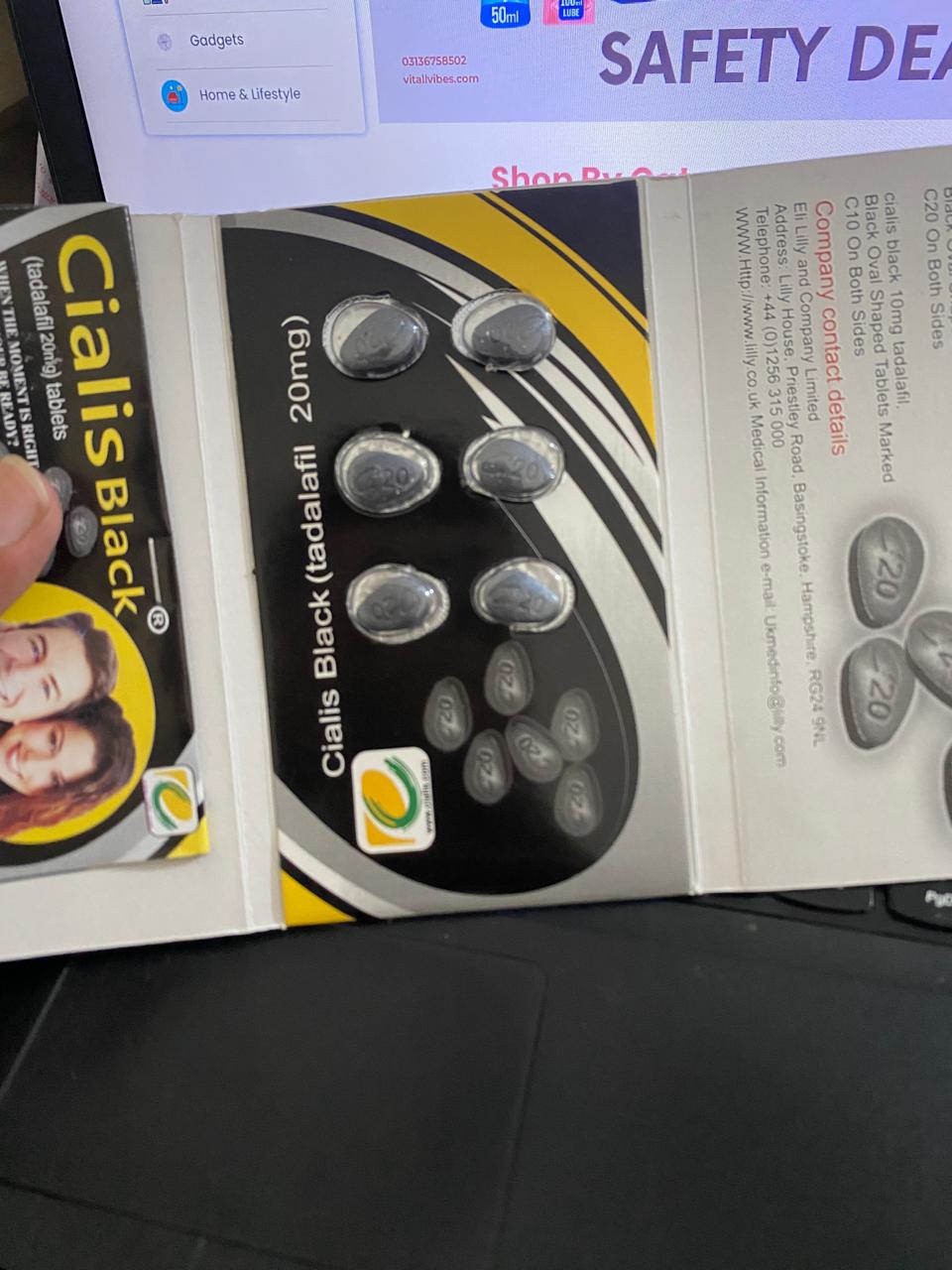 Cialis 20mg Black – 6 Tablets Imported (Special)